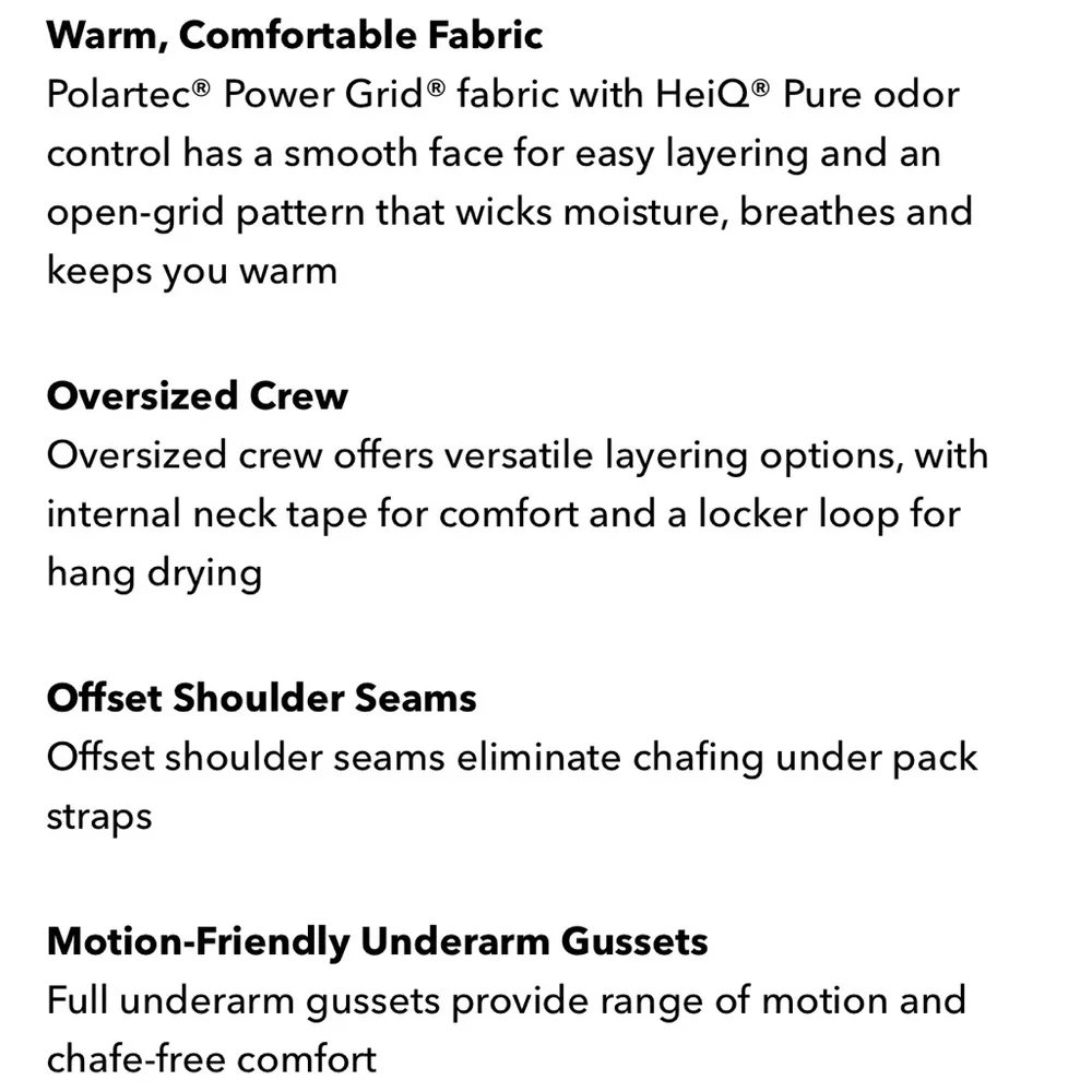 🆕 NWT Patagonia Capilene Thermal Crew long sleeved tee size XL - Picture 11 of 11